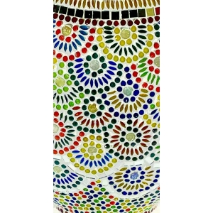 Magic Rings Handmade Lamp in mosaic glass h. 32 cm.