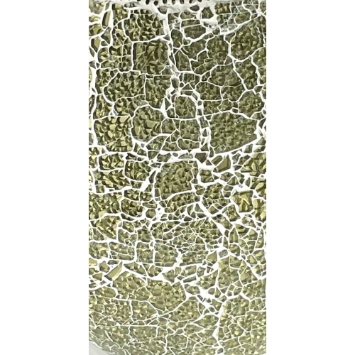 Glacial Gold Handmade Lamp in mosaic glass h. 32 cm.