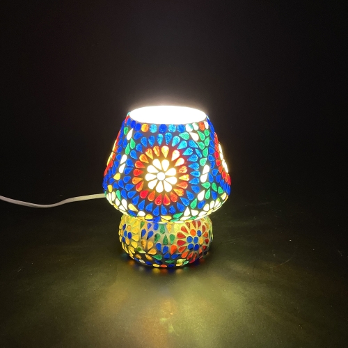 Color Universe Handmade Lamp in mosaic glass h. 17 cm.