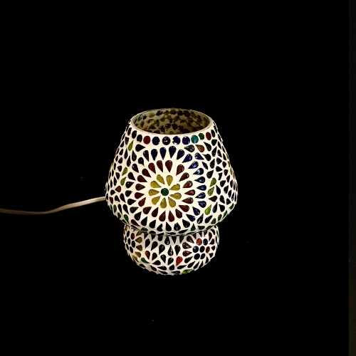 Color Universe Handmade Lamp in mosaic glass h. 17 cm.
