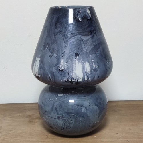 Lampada da tavolo in vetro dipinta Stardust h. 64 cm.