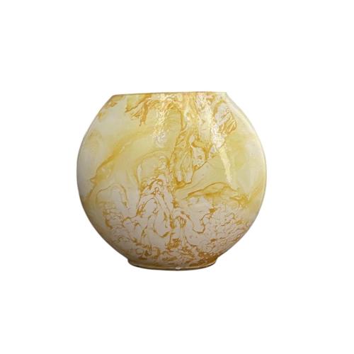 Lampada da tavolo in vetro dipinta Venus h. 23 cm.