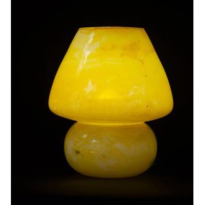 Lampada da tavolo in vetro dipinta Venus h. 32 cm.