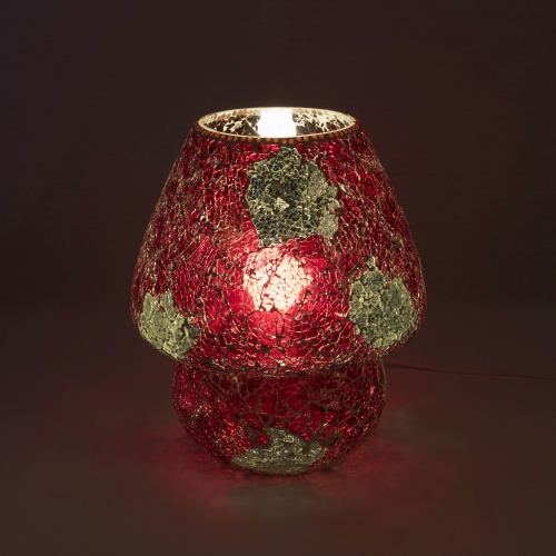 Lampada da tavolo in vetro mosaicata Vulcanic Eruption h. 64 cm.