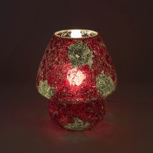 Lampada da tavolo in vetro mosaicata Vulcanic Eruption h. 64 cm.