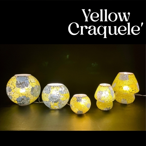 famiglia 26 - Yellow Craquelè