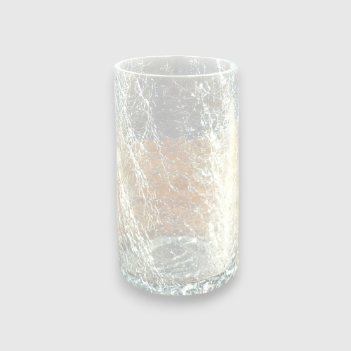 Crackle clear bottle