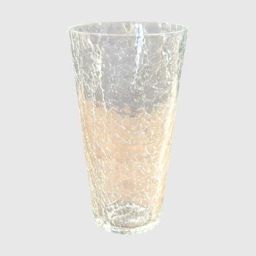 Crackle clear bottle
