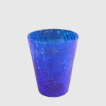 Glass blue crackle