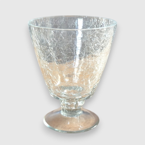 Crackle clear bottle