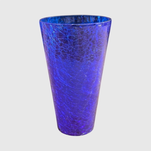 Glass blue crackle big
