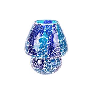 Lampada da tavolo in vetro mosaicata Blue Bay h. 32 cm.