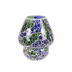 Lampada da tavolo in vetro mosaicata Green Bay h. 32 cm.