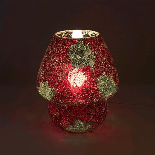Lampada da tavolo in vetro mosaicata Vulcanic Eruption h. 64 cm.