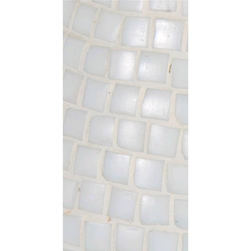 Lampada da tavolo in vetro mosaicata The White Bride h. 23 cm.