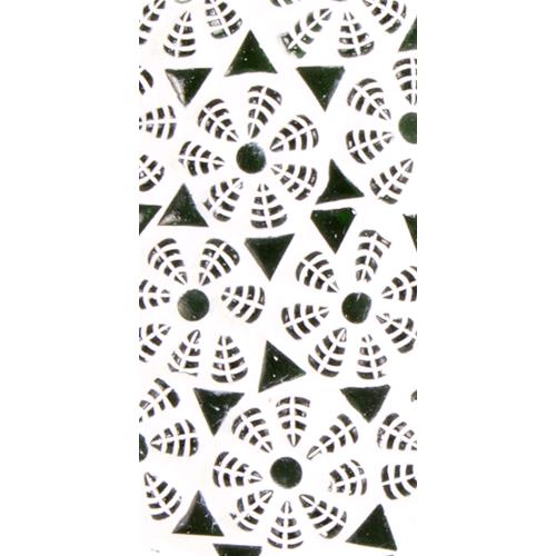Lampada da tavolo in vetro mosaicata Green Daisy h. 32 cm.