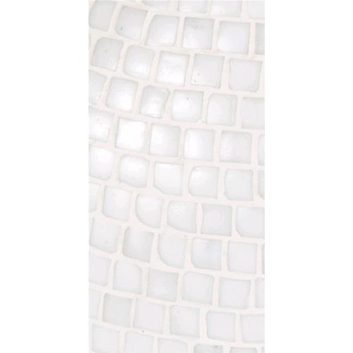 Lampada da tavolo in vetro mosaicata The White Bride h. 32 cm.