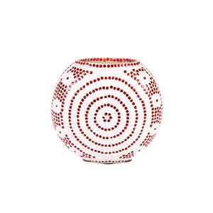 Lampada da tavolo in vetro mosaicata Sunset h. 23 cm.