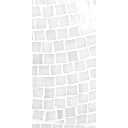 Lampada da tavolo in vetro mosaicata The White Bride h. 23 cm.