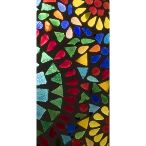 Lampada da tavolo in vetro mosaicata Rainbow h. 23 cm.