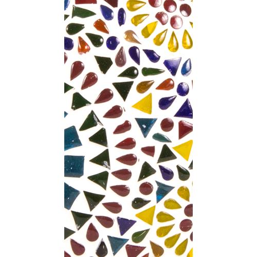 Lampada da tavolo in vetro mosaicata Rainbow h. 23 cm.